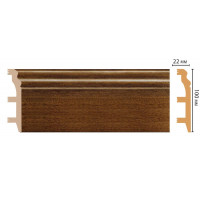 Цветной напольный плинтус Decomaster D232-75 ДМ (100*22*2400 мм)